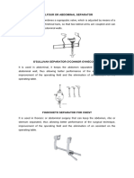 Balfour or Abdominal Separator