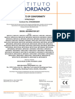 CE Certificate For Generator Set-2020