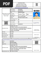 Golu Barc Admit Card