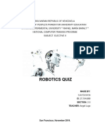 Activity #2 Robotics Quiz