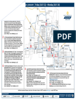 Weekend Freeway Travel Advisory Map