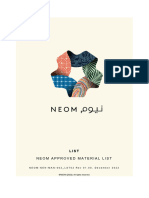 NEOM-NEN-MAN-002 - LST02 - 01.00 - NEOM Approved Material List