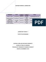 Magistral Pharmacy Laboratory Report - Docx Guia