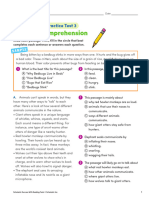 Reading Comprehension: Reading Skills Practice Test 3