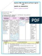 Sesion de Aprendizaje de Tutoria Juntas y Juntos en Accion