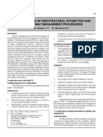 Complications of Endotracheal Intubation and Other Airway Management Procedures