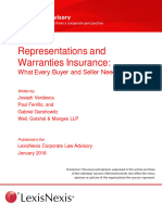 Reps Warranties Insurance. Lexis