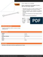 Llave Combinada Extralarga 11 MM X 183 MM de Largo, Expert: CÓDIGO: 15615 CLAVE: LL-2011M