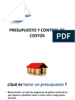 PPT: - Presupuesto y Control de Costos