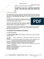 Technical Specification of 11KV SF6 - VCB Metal