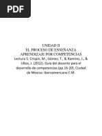 Lectura 5. El Aprendizaje y Las Competencias