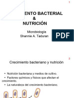 Crecimiento Bacteriano y Nutrición