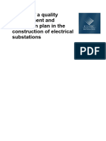 Quality Management Plan For Construction of Electrical Substations