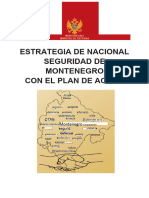 Estrategia de Seguridad Nacional de Montenegro Con El Plan de Acción