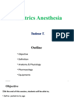 Pediatrics Anaesthesia - PPT, 2021