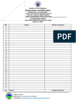 Attendance Sheet