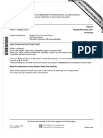 University of Cambridge International Examinations International General Certificate of Secondary Education