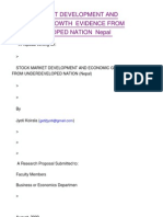 (Finance) Stock Market Development and Economic Growth Evidence From Underdeveloped Nation Nepal (5044)