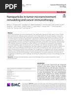 Nanoparticles in Tumor Microenvironment Remodeling and Cancer Immunotherapy