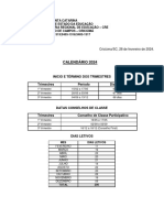 Calendário 2024