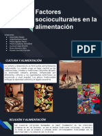 Factores Socioculturales de La Alimentación