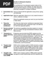 Chapter 2 - Introduction To Enterprise Systems