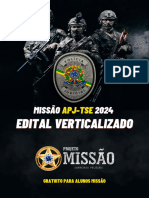 Edital Verticalizado Missão Polícia Judicial TSE - TRE 2024.1