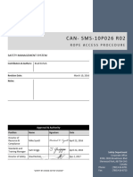 CAN-SMS-10P026 R02 Rope Access Procedure