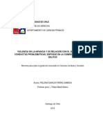 Violencia en La Infancia y Su Relacion Con El Desarrollo de Conductas Problematicas