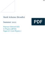 June 2022 MS - Paper 1 Edexcel Physics AS-level