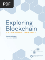 Exploring Blockchain For Disbursement Traceability Outcome Report