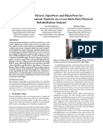 Evaluating Kinect, OpenPose and BlazePose For Human Body Movement Analysis On A Low Back Pain Physical Rehabilitation Dataset