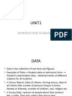 Bigdata Intro-Unit1