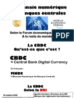 Presentation Monnaie Numerique de Banque Centrale Selon Le WEF Et Le Reste Du Monde Juillet 2023