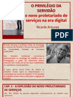 Slide o Privilegio Da Servidão Ricardo Antunes