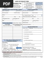 Apex Labs Home Visit Request Form