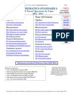 2021 - 2011 Maths Standard 2 HSC Qs by Topic