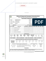 Maharshi Dayanand Saraswati University, Ajmer Semister 1 Result