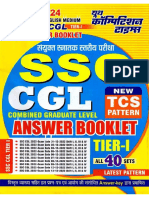 Yct 2023-24 SSC CGL Tier 1 Answer Booklet All 40 Sets - Reduced