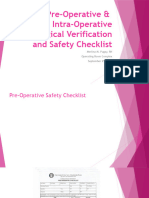 Intra-Op Patient Safety Checklist