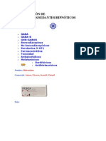 Clasificación de Ansiolíticos