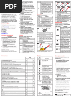 T90/T110/T130/T150: Hoja de Instrucciones