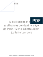 Mes Illusions Et Nos Souffrances (... ) Adam Juliette Bpt6k5778636s