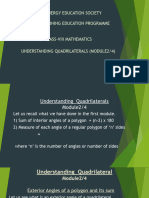 Understanding Quadrilaterals Module 2