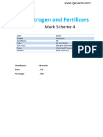 19.4 Nitrogen and Fertilisers MS IGCSE CIE Chemistry Extended Theory Paper