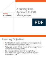 A Primary Care Approach To CKD Management