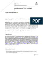 Teaching Numerical Groundwater Flow Modeling With Spreadsheets