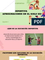 Iniciación Deportiva APROXIMACIONES EN EL SIGO XXI