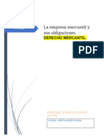 La Empresa Mercantil y Sus Obligaciones