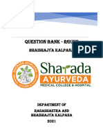 Bhaishajya Kalpana Question Bank